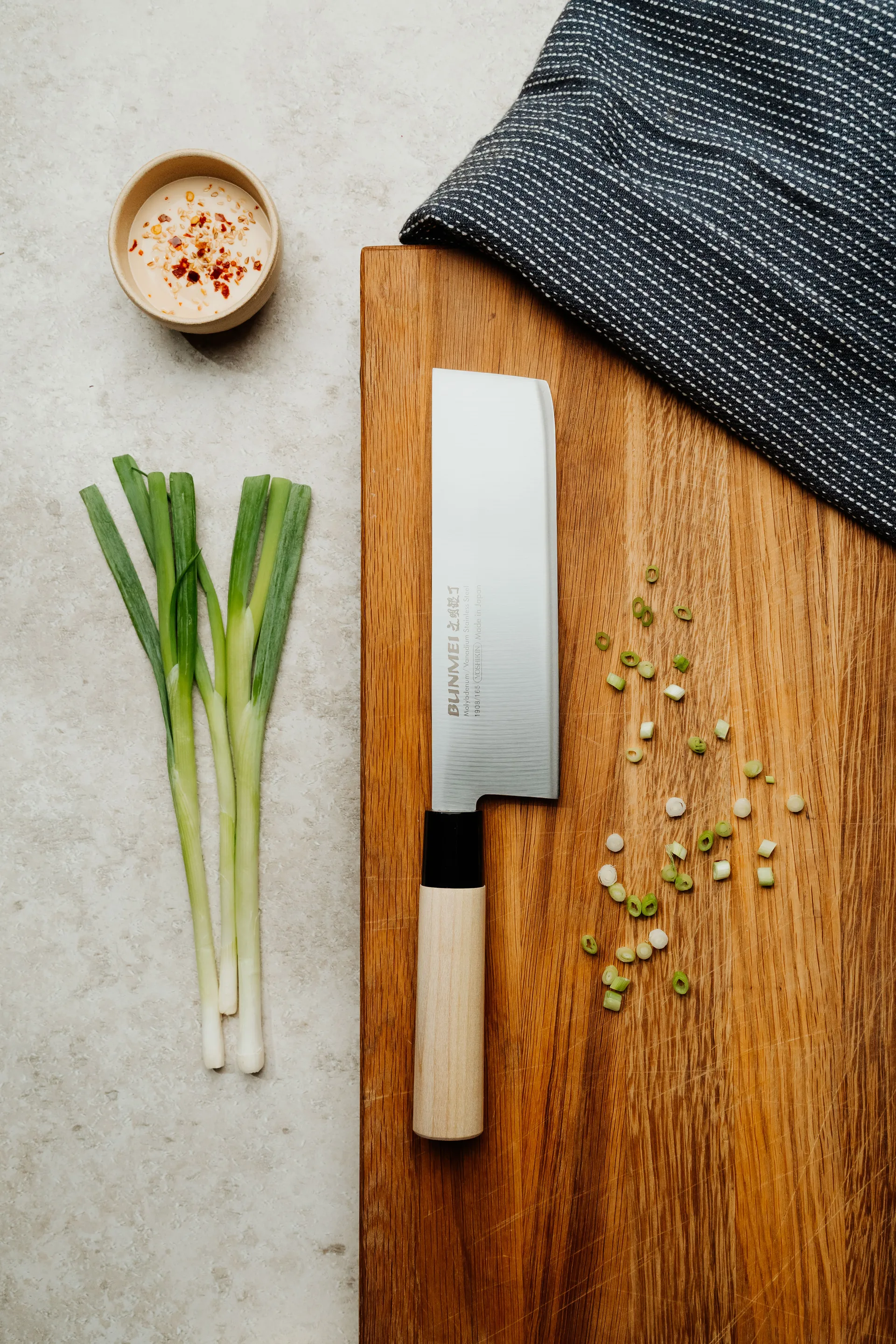 Nakiri grönsakshacka, Natur, 16,5 cm Bunmei