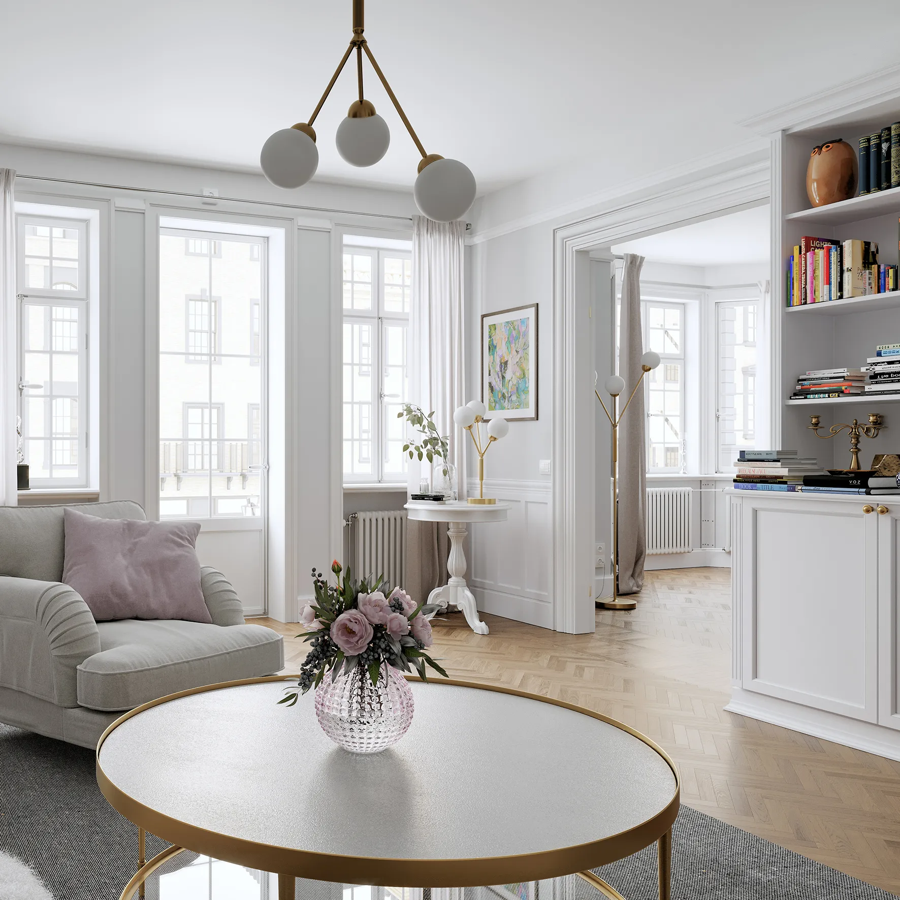 3Some taklampa, Antikguld By Rydéns