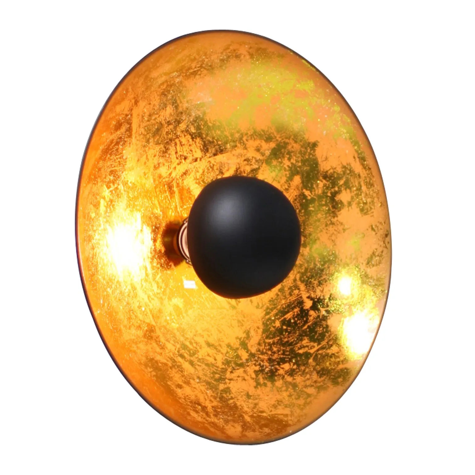 Captain vägglampa, svart-guld By Rydéns