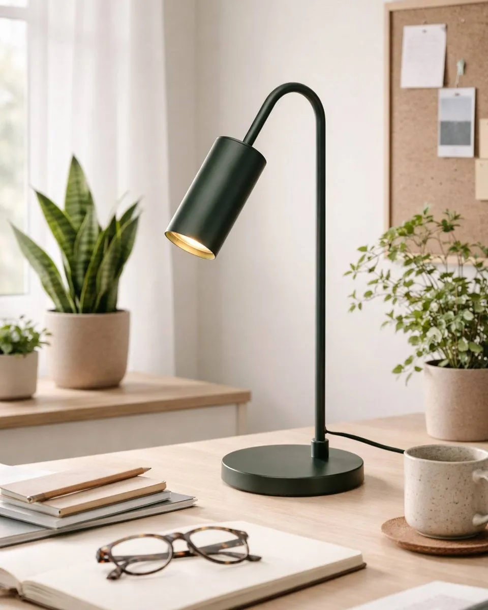 Curve bordslampa 51 cm, Matt grön By Rydéns