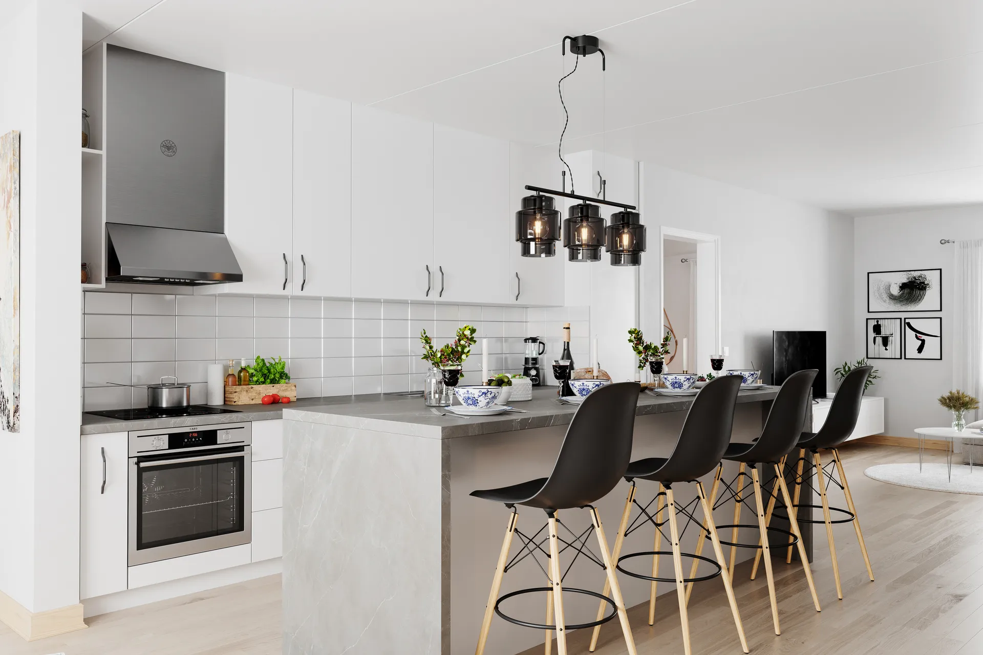 Ebbot Bar taklampa, Smoke By Rydéns