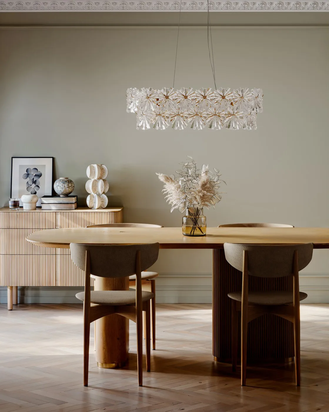 Lorraine Bar taklampa 75 cm, Mässing-klar By Rydéns