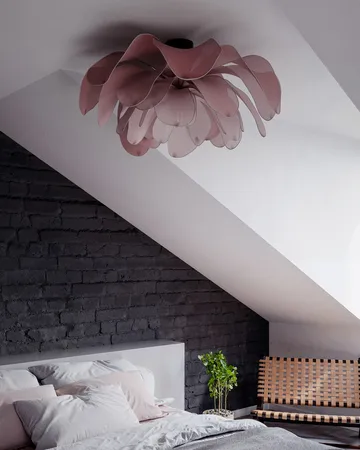Lou Lou plafond Ø80 cm - Rosa - By Rydéns