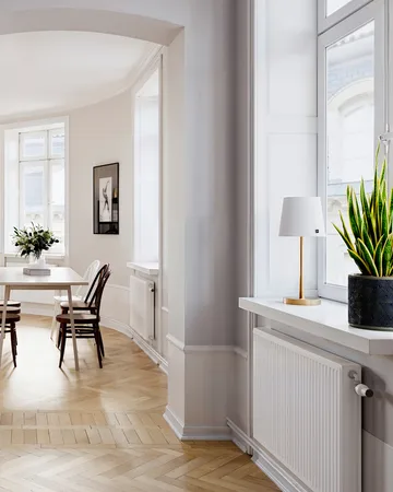 Lumi bordslampa 48,5 cm - Guld-vit - By Rydéns