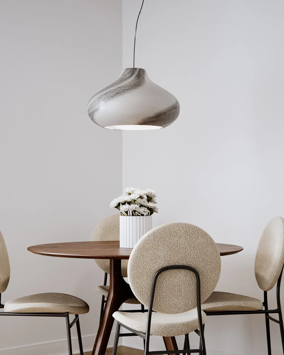 Mira taklampa Ø45 cm, Vitsvart By Rydéns