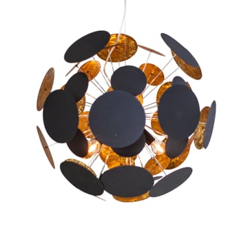 Läs mer om By Rydéns Planet taklampa 50 cm svart-guld