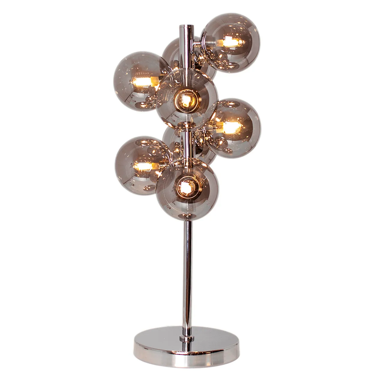 Splendor bordslampa, Krom-rökgrå By Rydéns