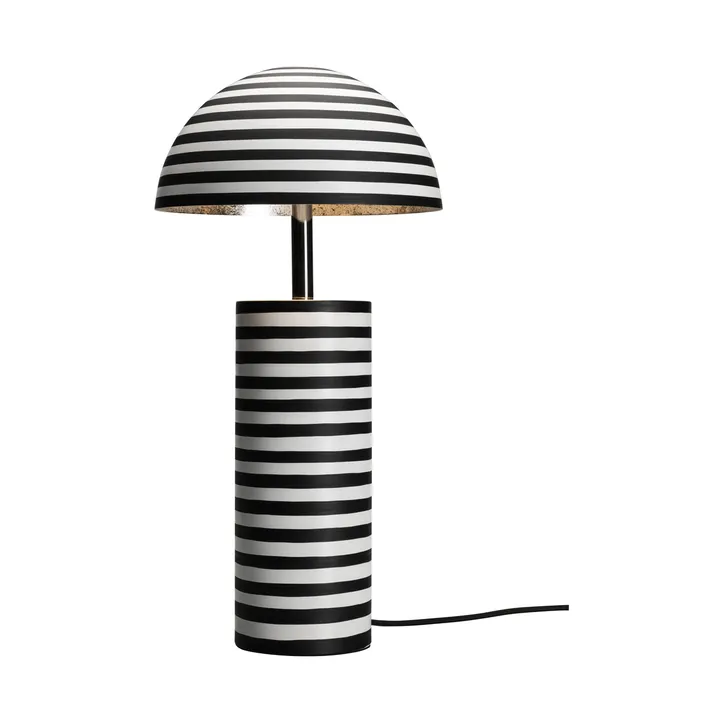 Stripe bordslampa - Vit-svart, 50 cm - By Rydéns