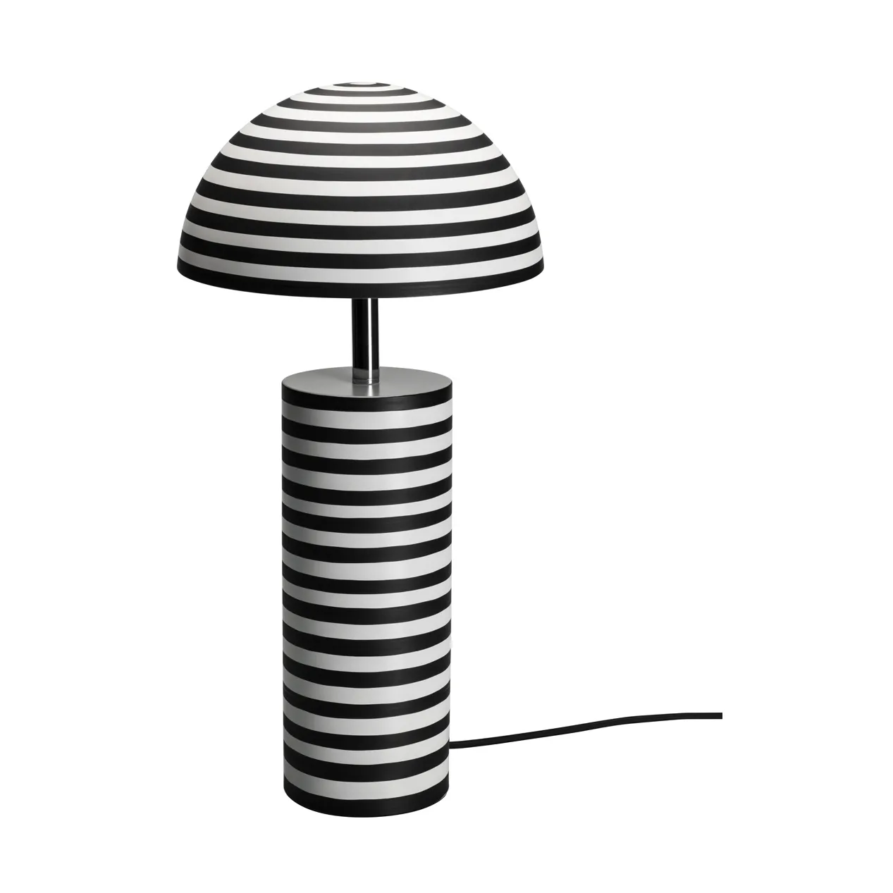 Stripe bordslampa, Vit-svart, 50 cm By Rydéns