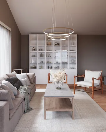 Trione taklampa Ø80 cm - Natur - By Rydéns