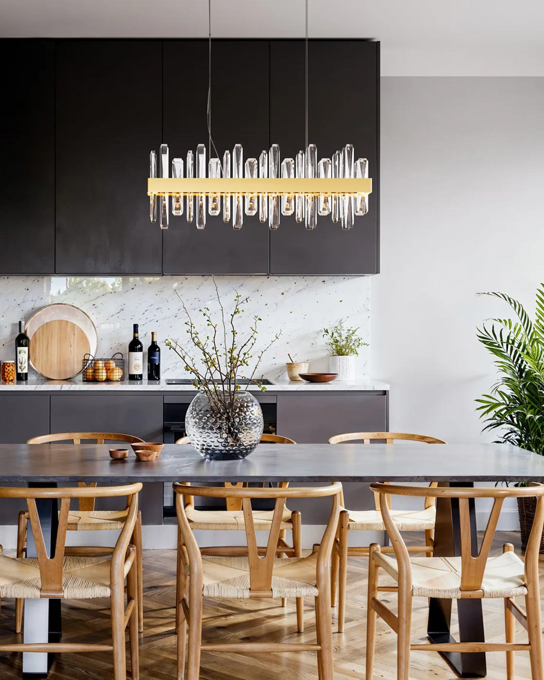 Triumph Bar taklampa 80 cm, Mässing-klar By Rydéns