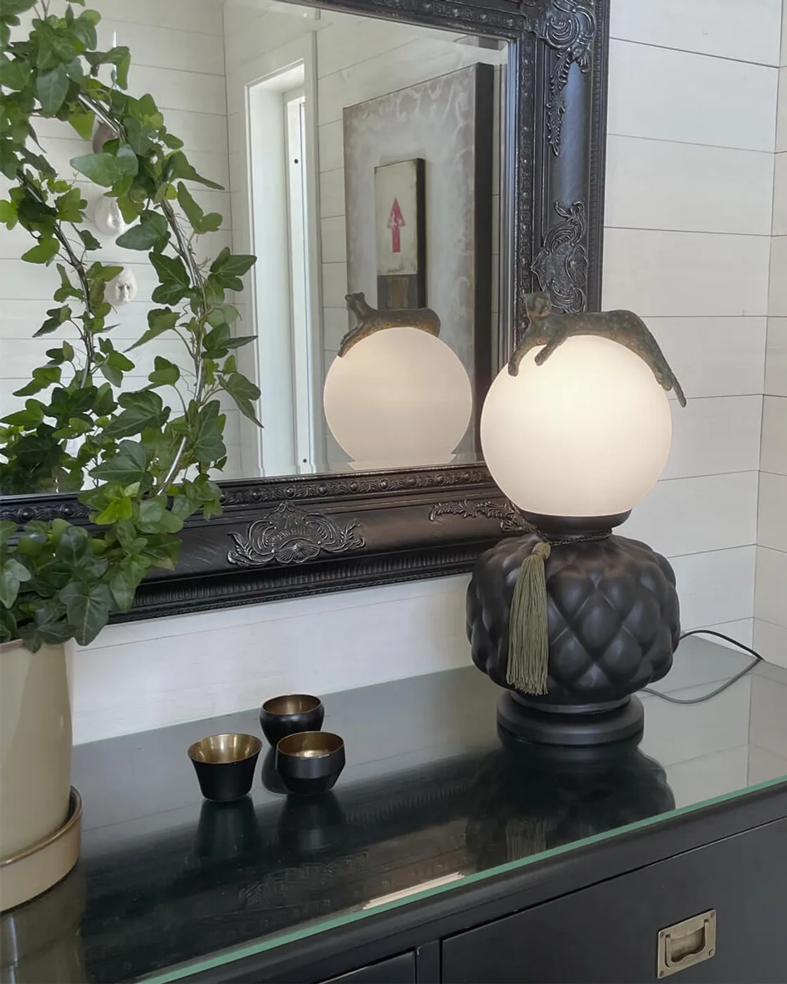 Viva La Diva bordslampa 45 cm, Svart-matt vit By Rydéns