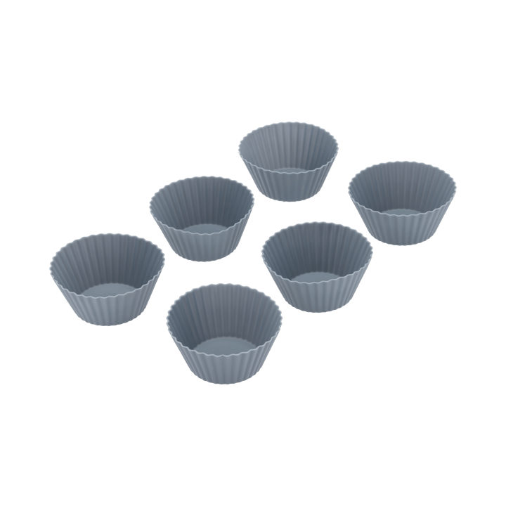 Pecan muffinsform 6 st 7x3,2 cm - Indigo - By Tareq Taylor