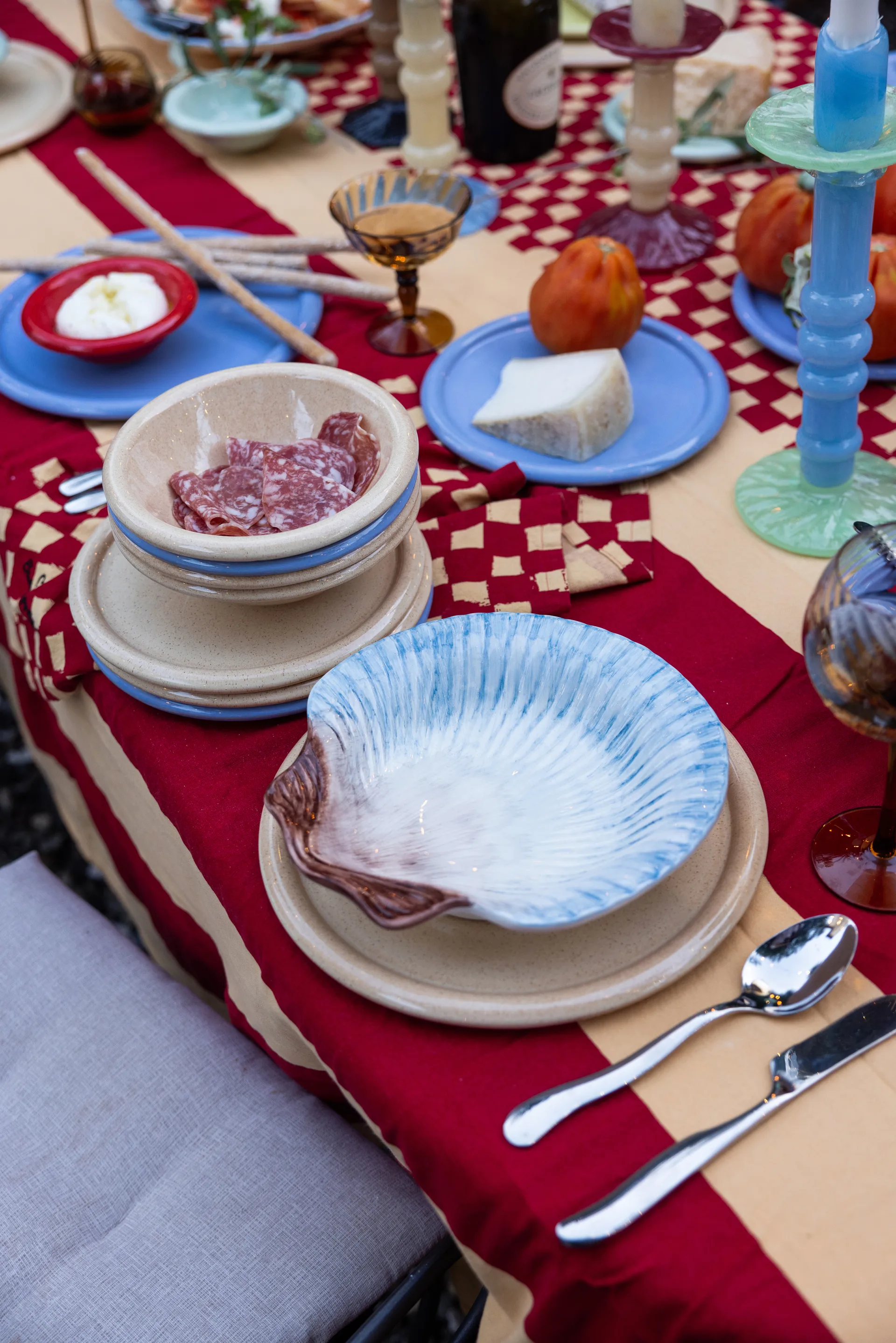 Armona tallrik 23,5x23,5 cm, Ljusblå Byon