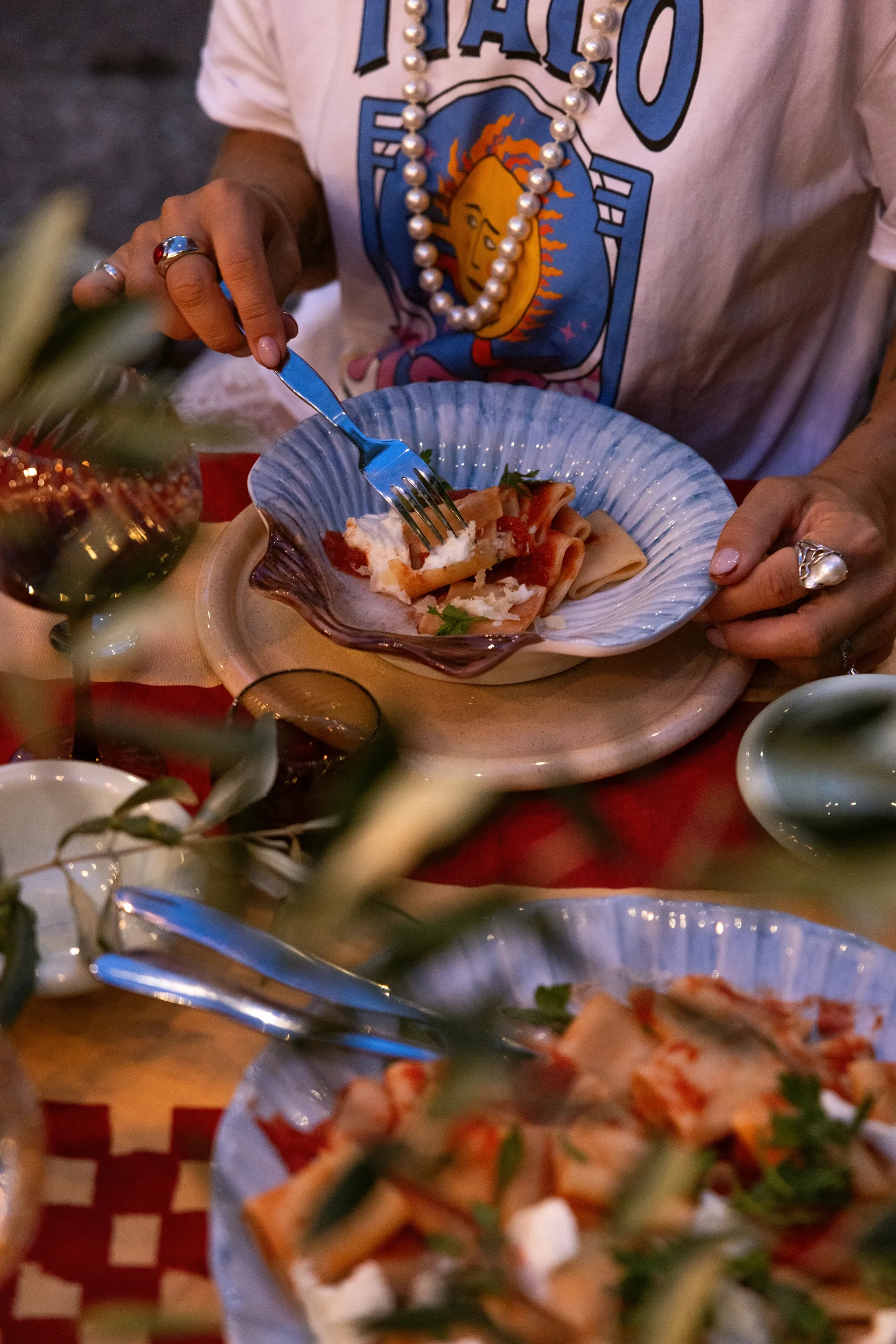 Armona tallrik 23,5x23,5 cm, Ljusblå Byon