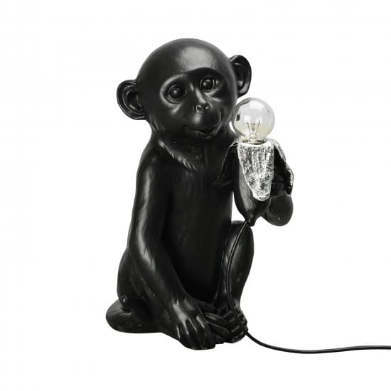 Banana Monkey bordslampa, Svart Byon