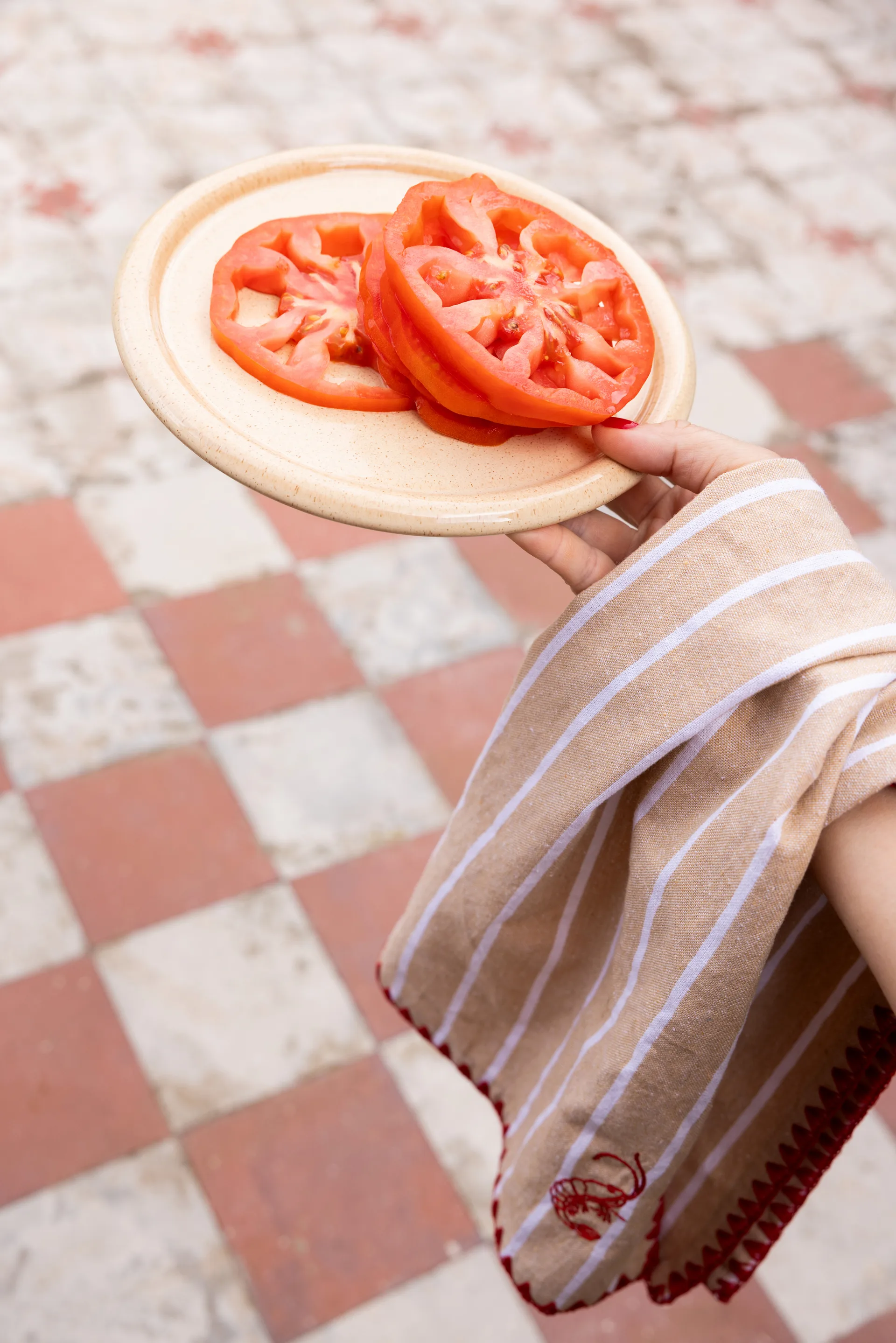 Bubba kökshandduk 50x70 cm 2-pack, Beige Byon