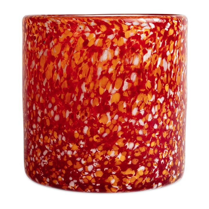 Calore ljuslykta M Ø15 cm, Red-orange Byon