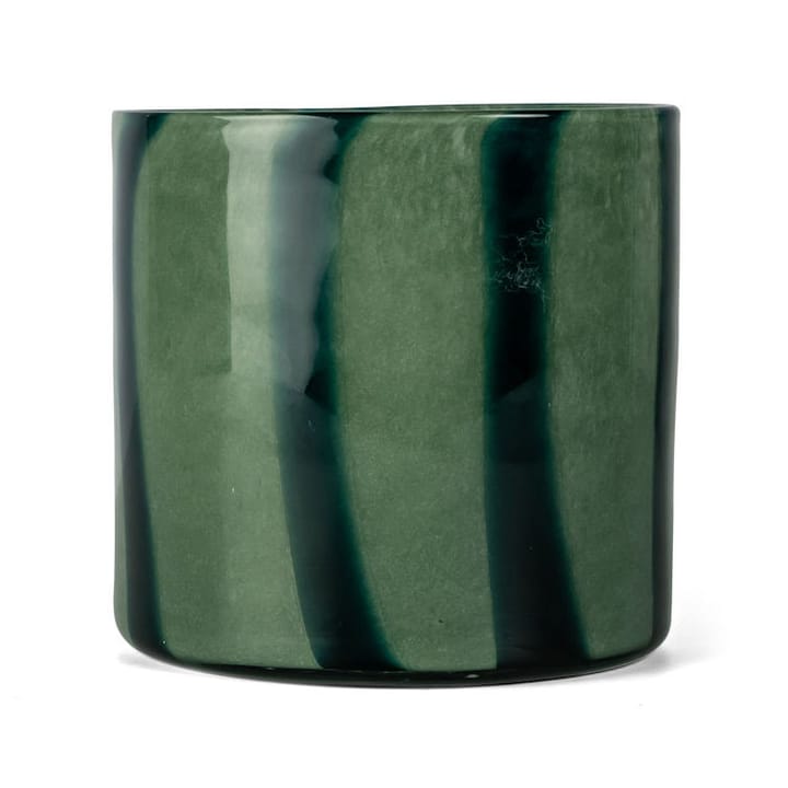 Calore ljuslykta-vas M Ø15 cm, Green-dark green Byon