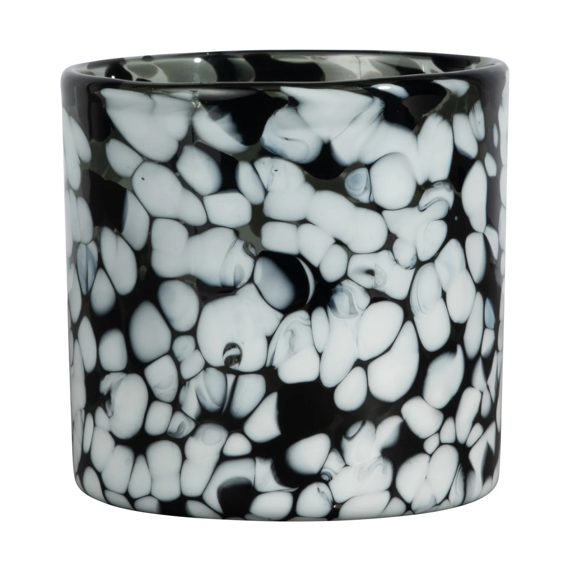 Calore ljuslykta XS Ø10 cm, Black-white Byon