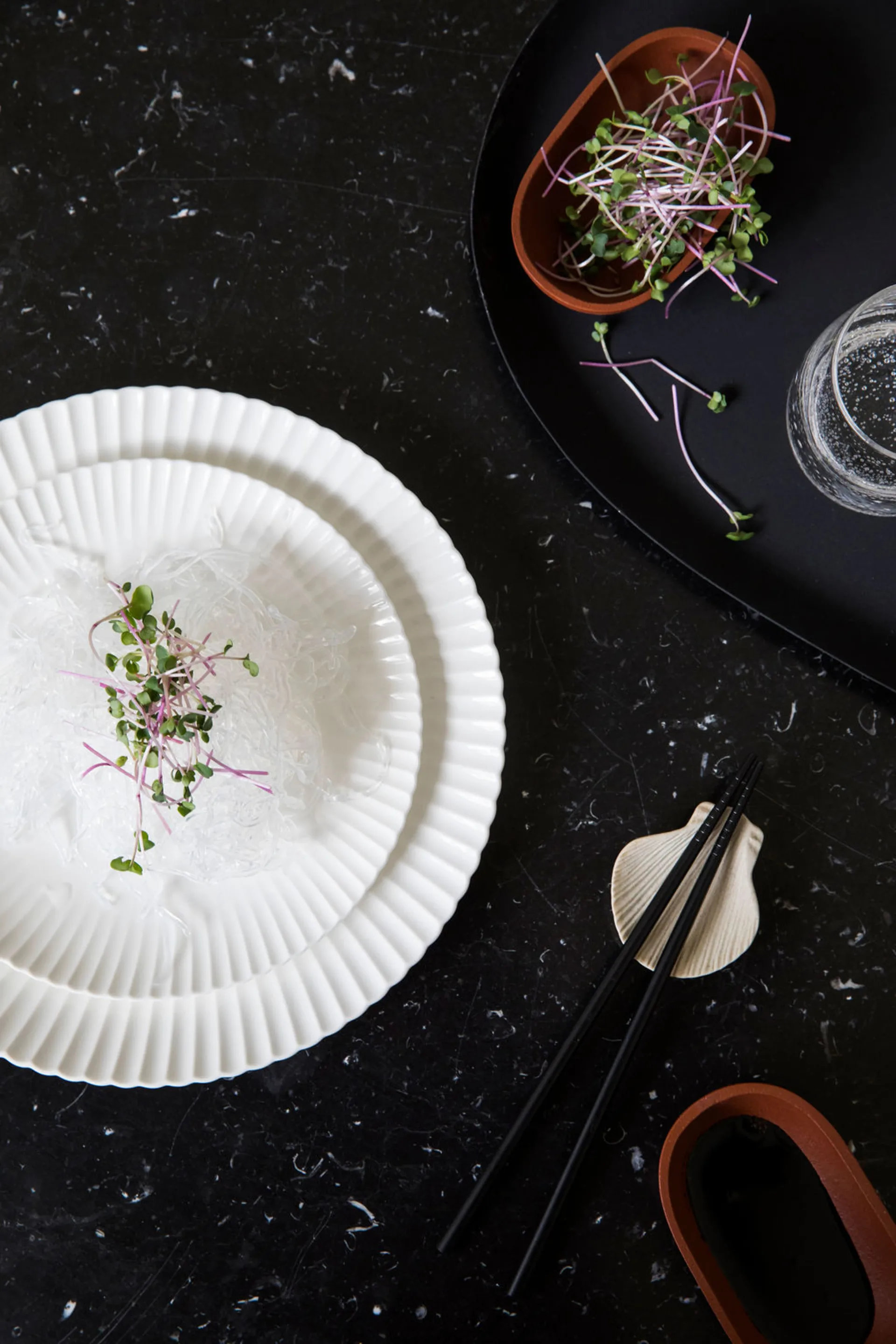 Fumiko hållare till ätpinnar 4-pack, Beige Byon