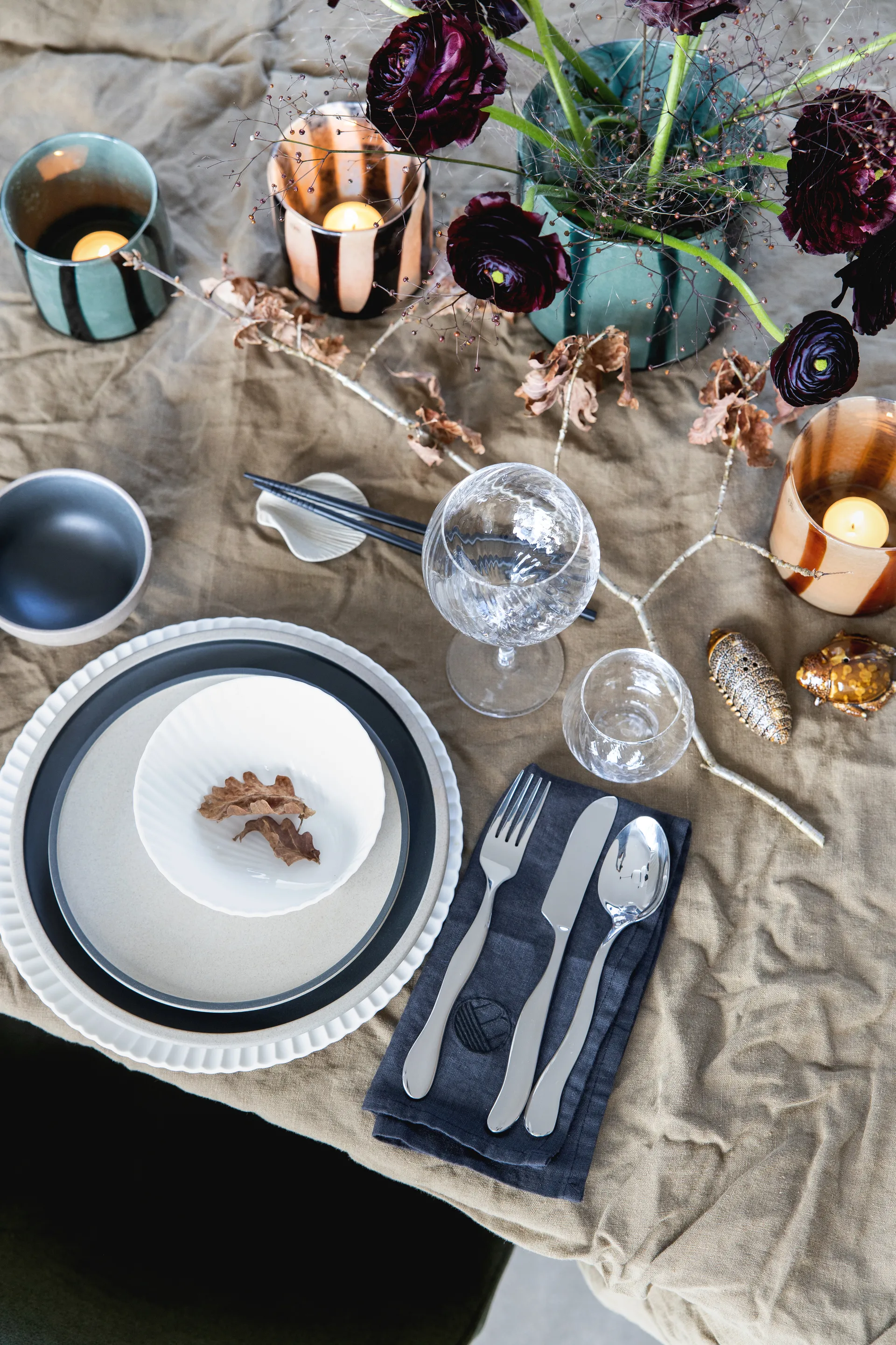 Fumiko hållare till ätpinnar 4-pack, Beige Byon