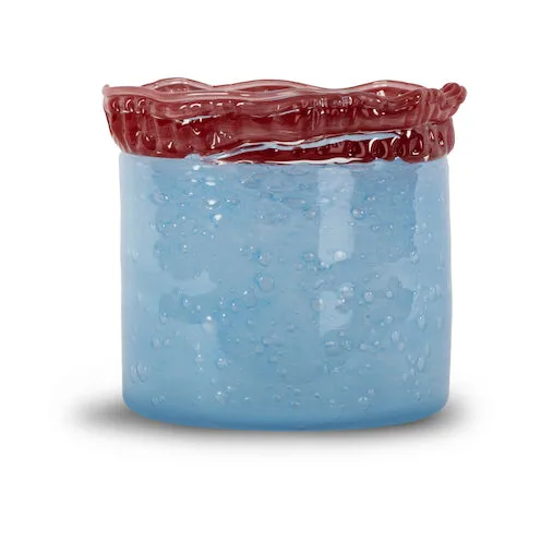 Byon Lara ljuslykta M 15 cm Ljusblå