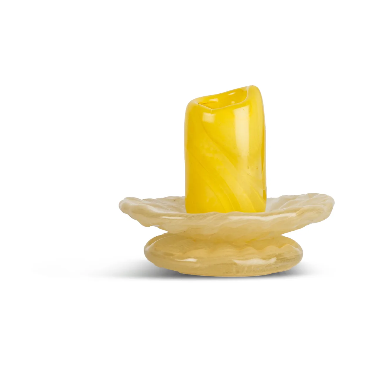 Byon Lara ljusstake XS 9 cm Gul-ljusbeige