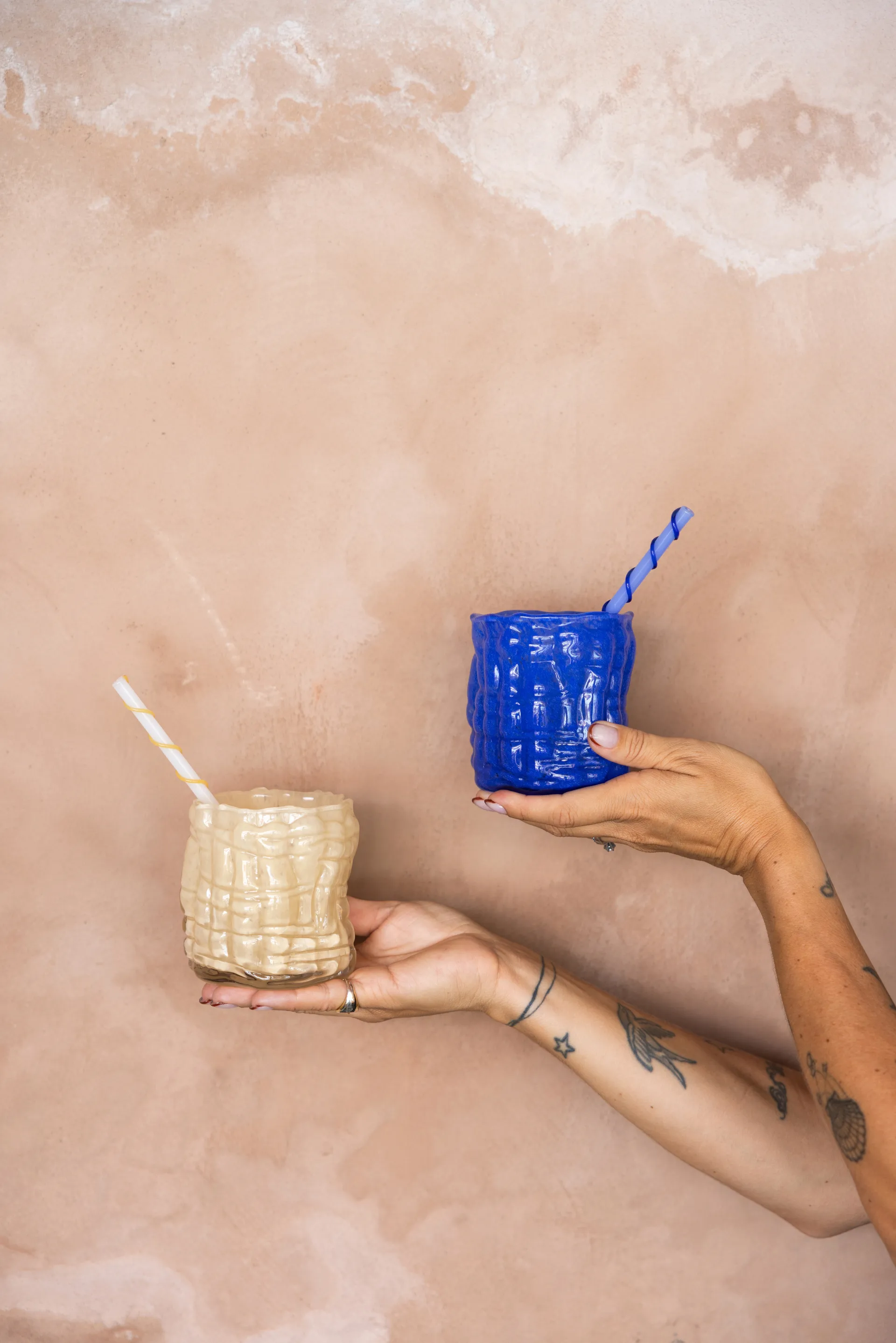 Laranne ljuslykta Ø10 cm, Beige Byon