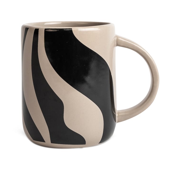 Liz mugg zebra 28 cl, Beige-svart Byon