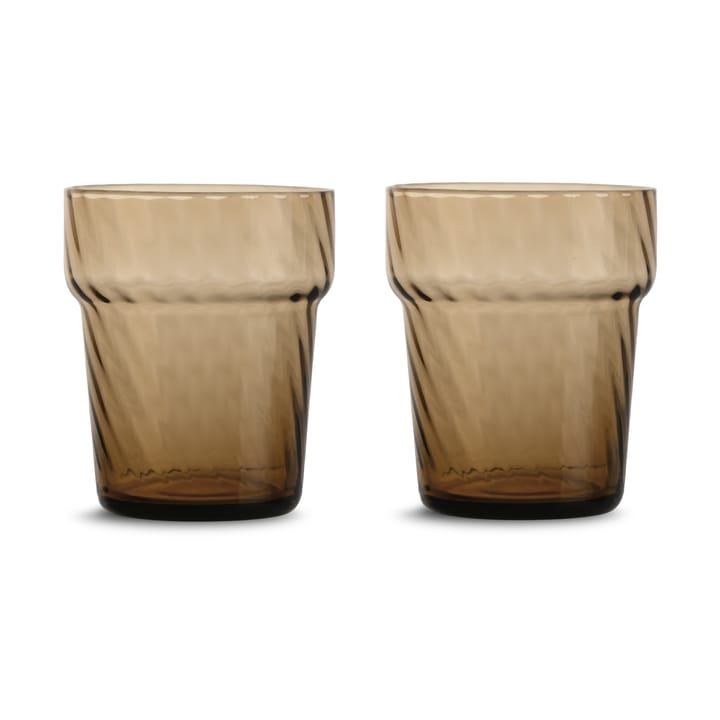 Opacity dricksglas 30 cl 2-pack - Brun - Byon