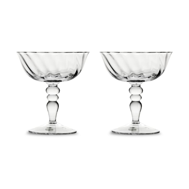 Opacity italiensk champagnekupa 15 cl 2-pack - Klar - Byon