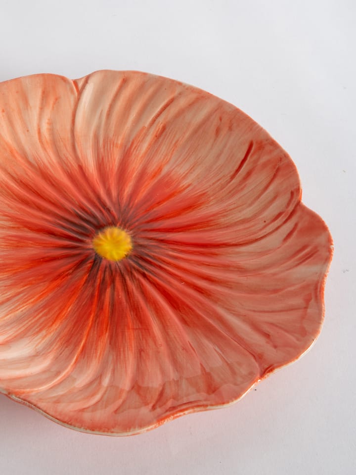 Poppy assiett 20,5x21 cm, Röd Byon