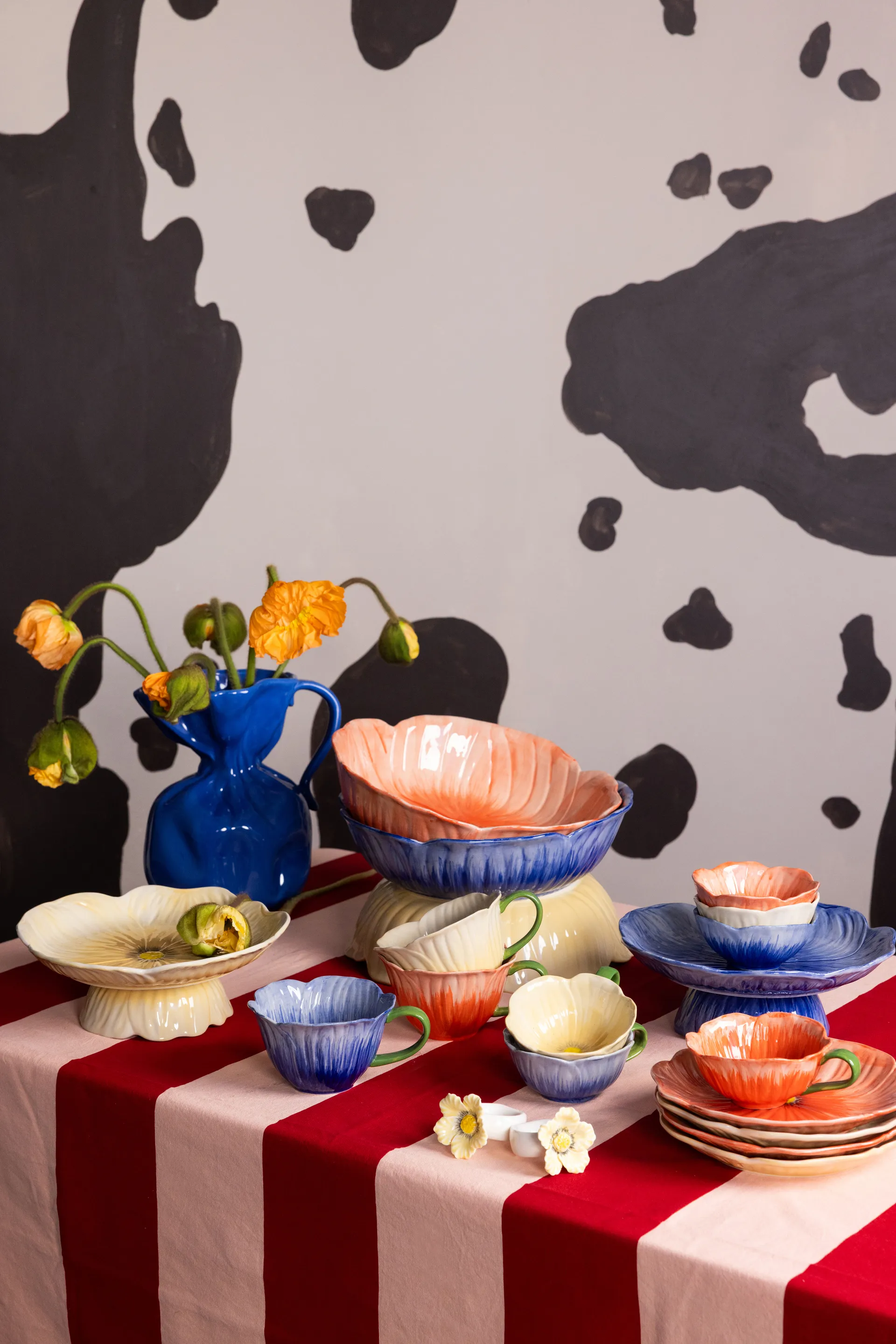 Poppy kakfat Ø26 cm, Beige Byon