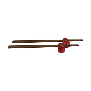 Porto ätpinnar med hållare 2-pack - Röd - Byon