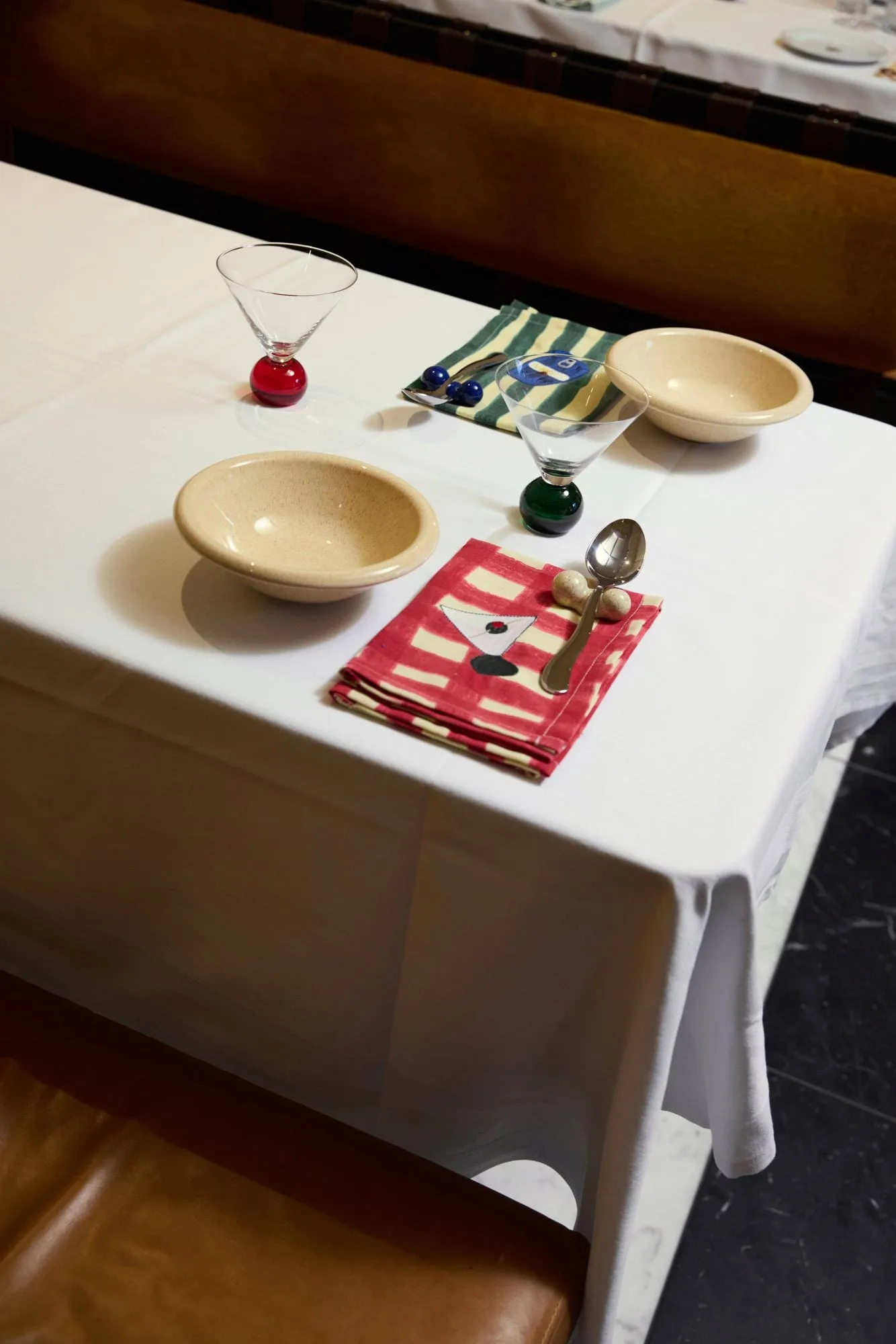 Sera servett 2-pack, Grön, 45x45 cm Byon