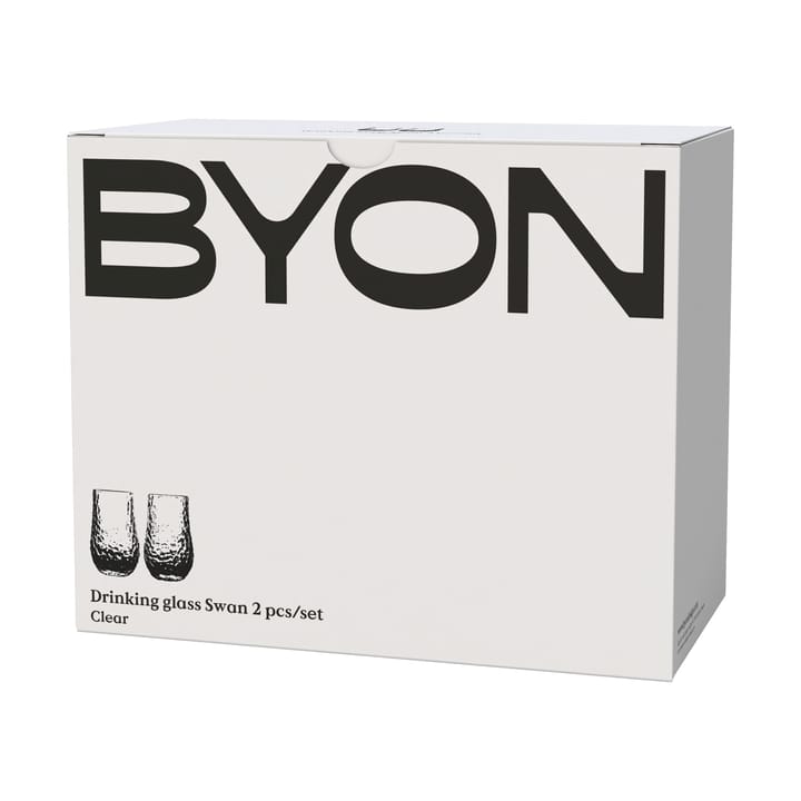 Swan dricksglas 2-pack, Klar Byon