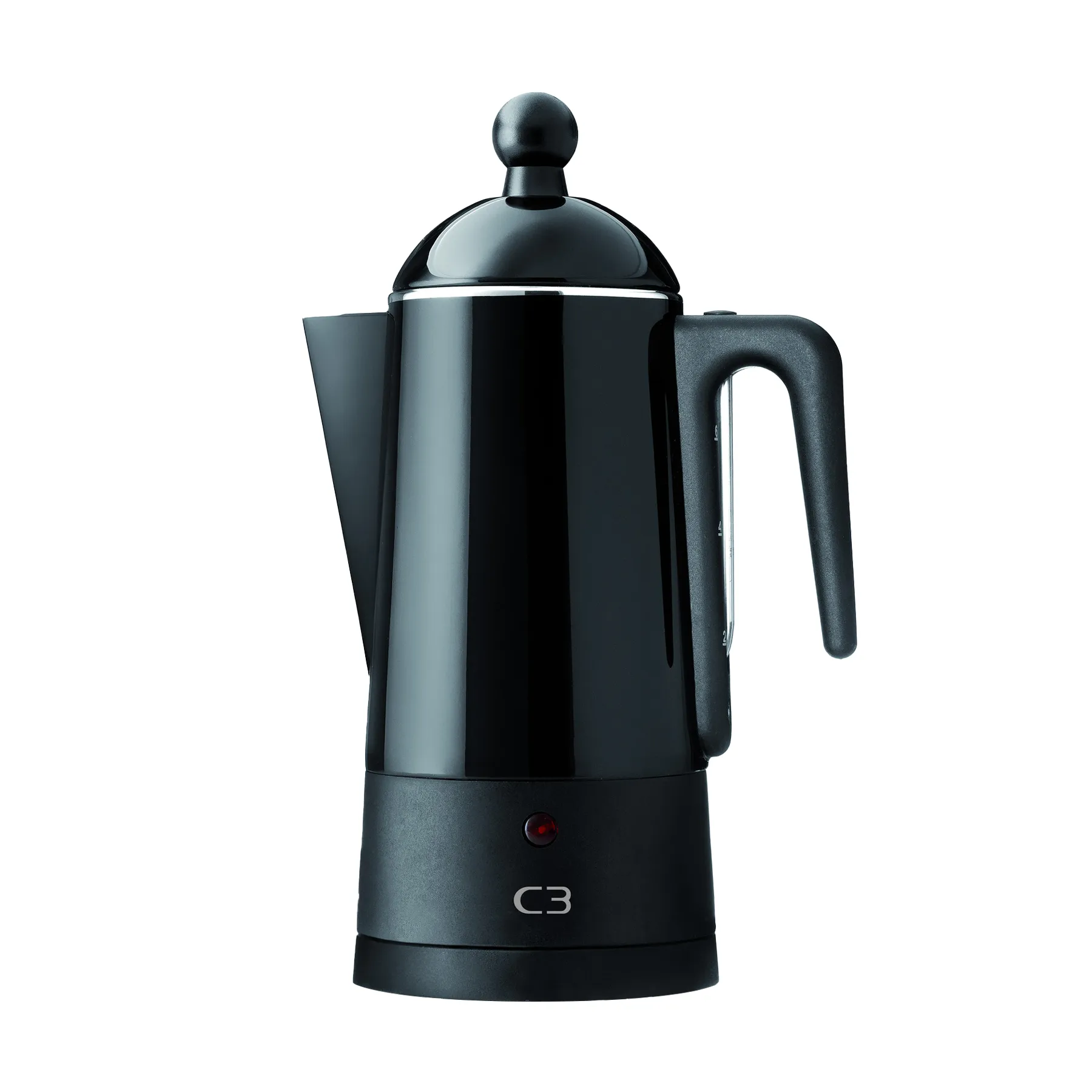 C3 Perkulator Design svart, 6 koppar C3