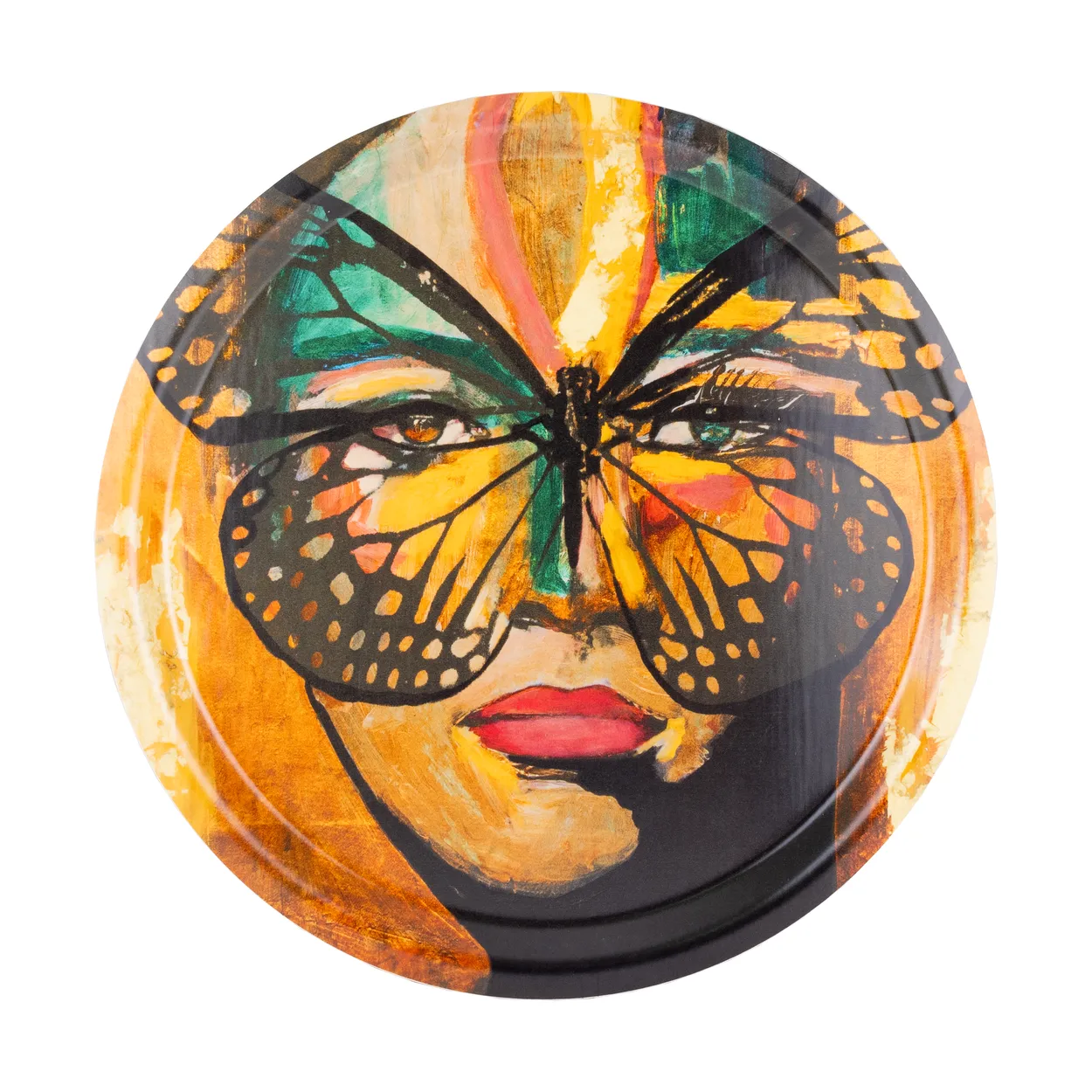 Alternativ bild 0 för Carolina Gynning - Bricka 31 cm golden butterfly