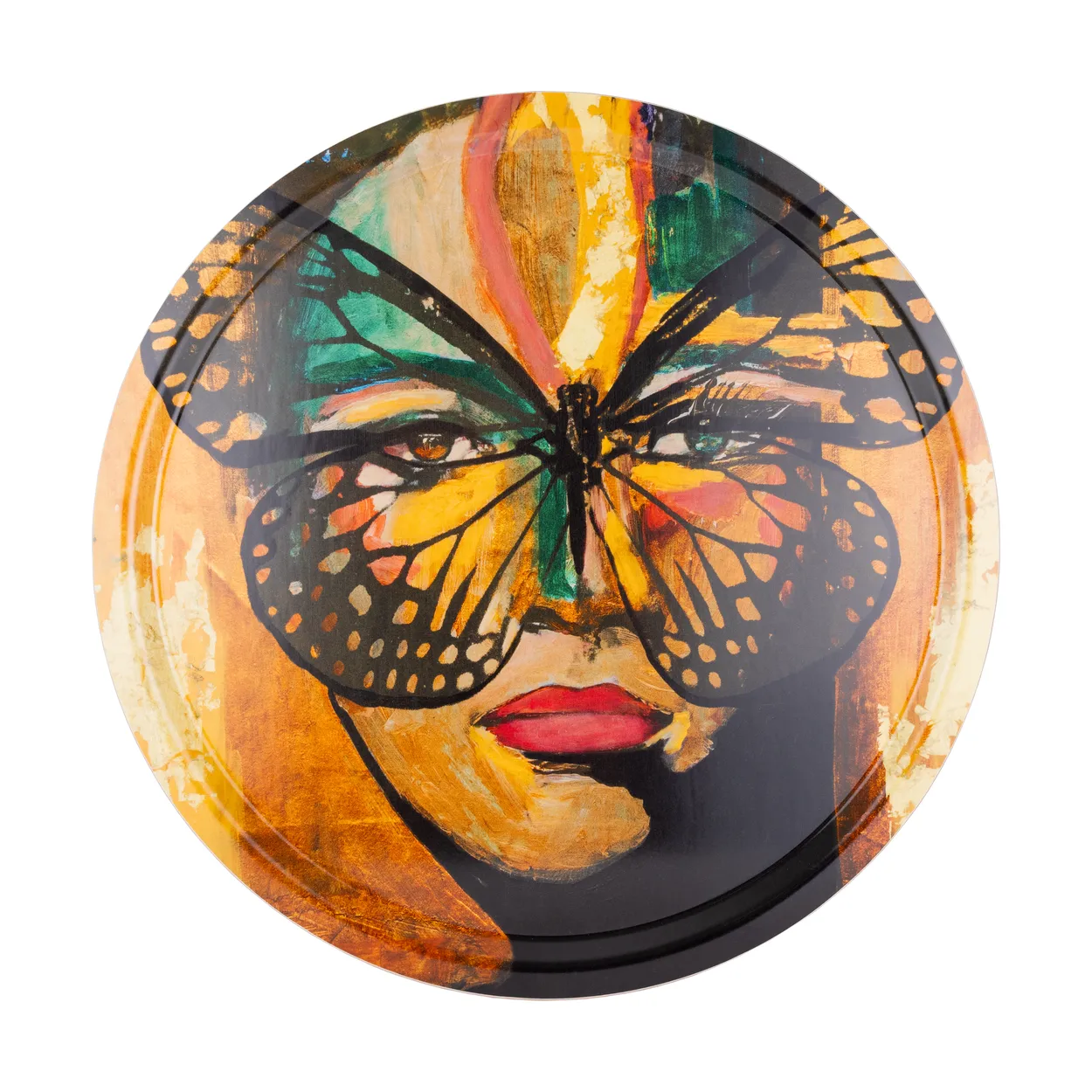 Alternativ bild 0 för Carolina Gynning - Bricka 46 cm golden butterfly