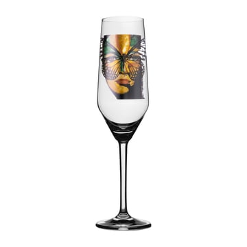 Carolina Gynning Golden Butterfly champagneglas 30 cl Clear