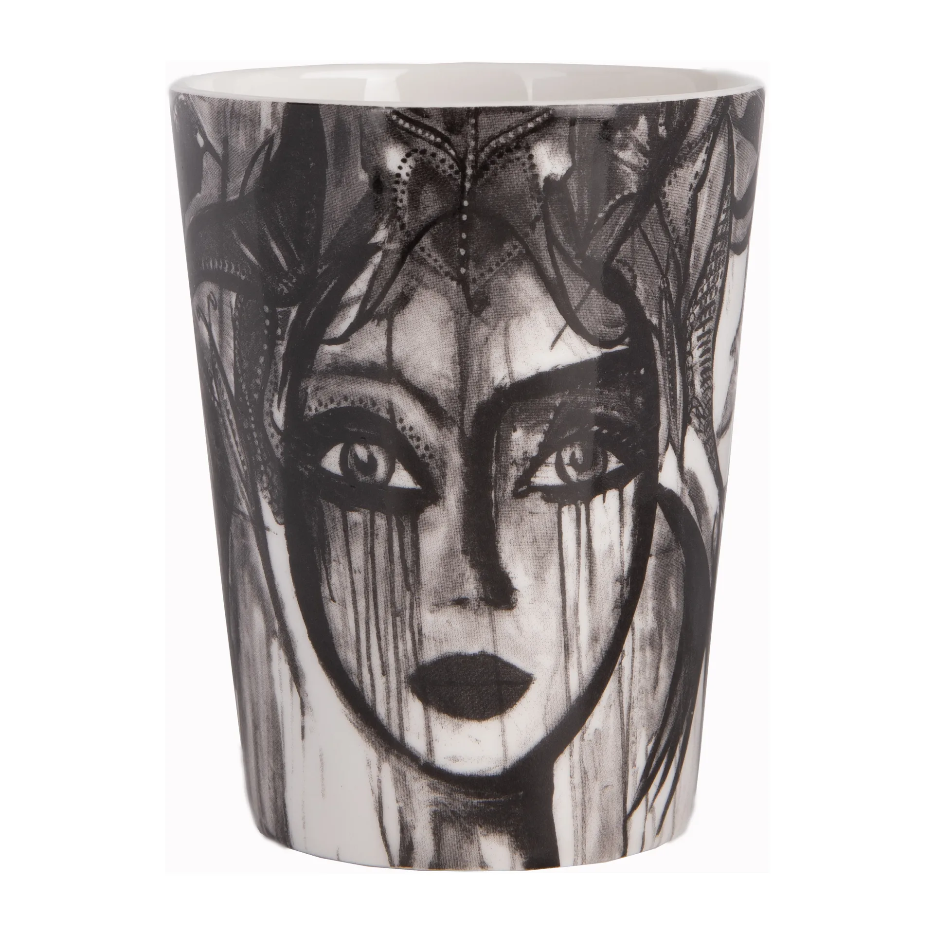 Slice of Life B/W mugg, 35 cl Carolina Gynning