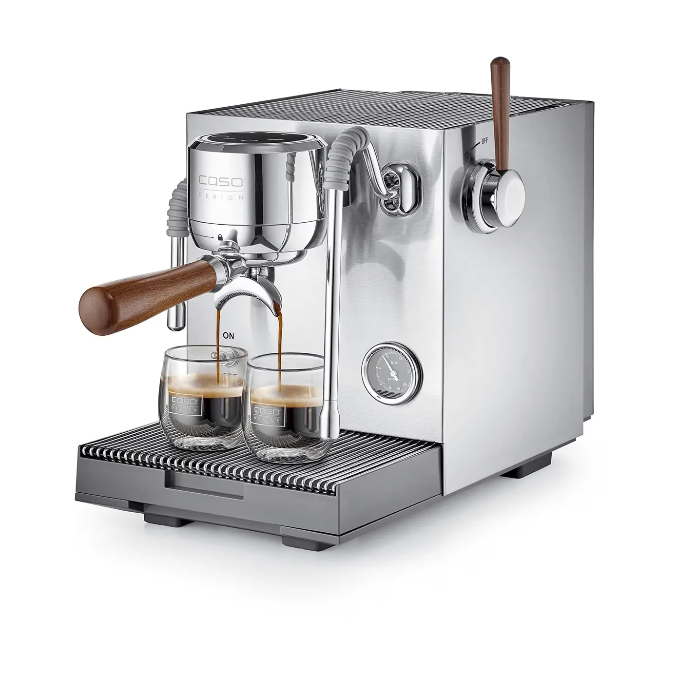 Caso Gourmet Avancerad espressomaskin, Stål Caso
