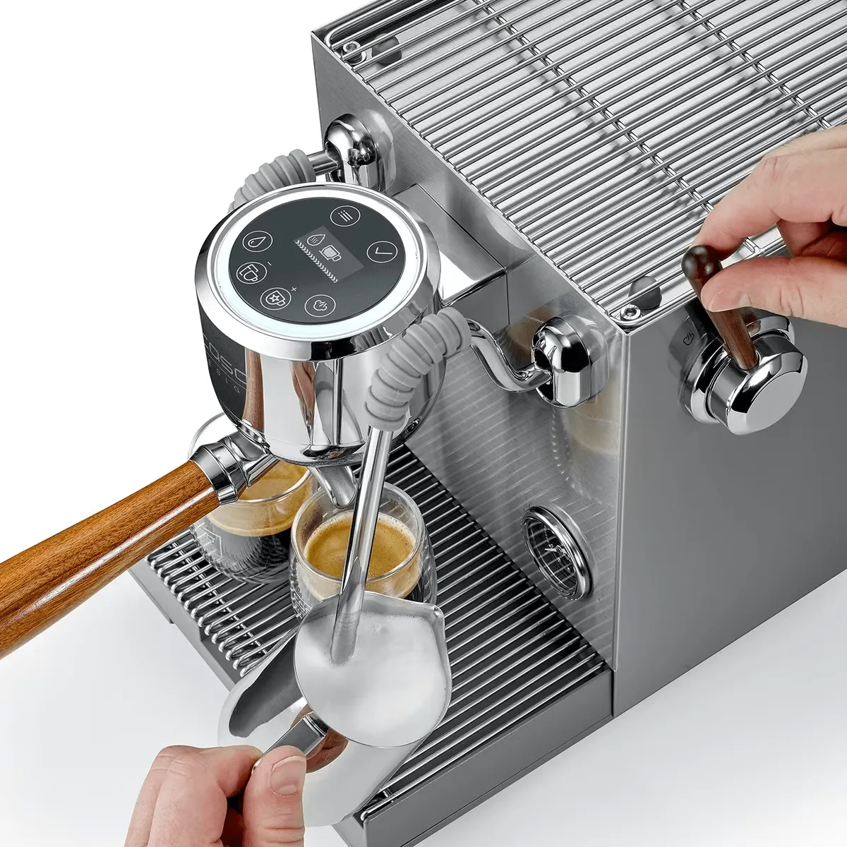 Caso Gourmet Avancerad espressomaskin, Stål Caso