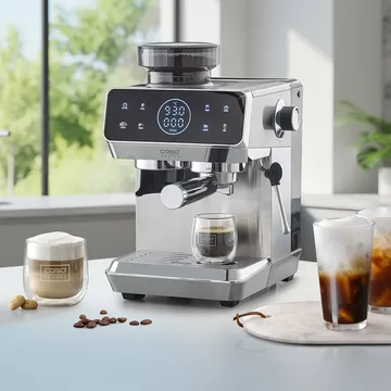 Caso Gourmet espressomaskin med kvarn - Stål - Caso