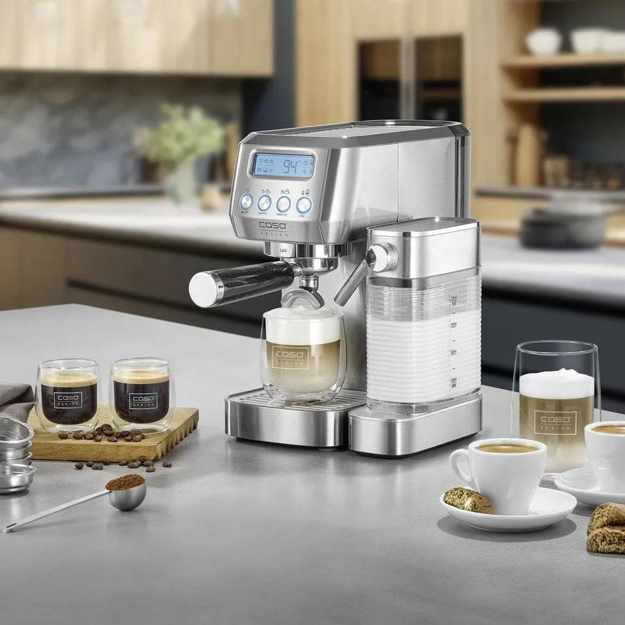 Caso Gourmet Latte espressomaskin, Silver Caso