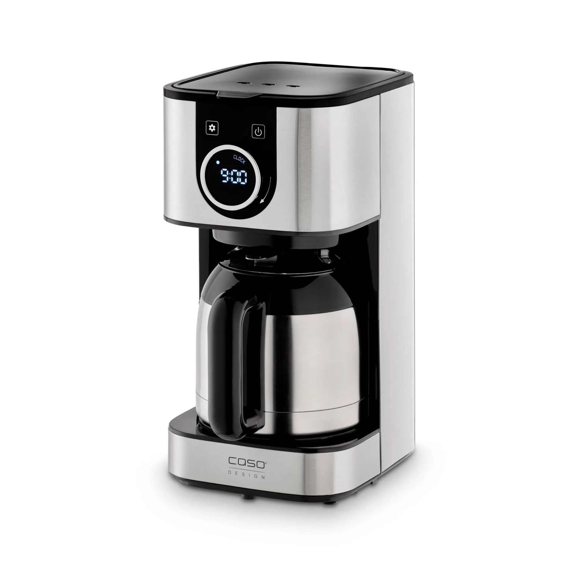 Caso Selection C10 thermo kaffebryggare, Stål-svart, 10 koppar Caso