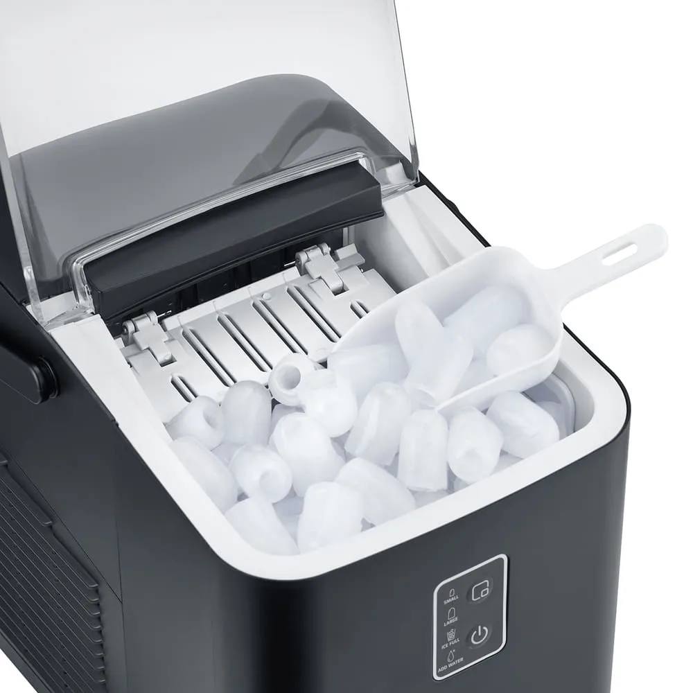 IceChef kompakt isbitsmaskin, Matt svart Caso