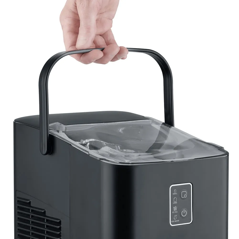 IceChef kompakt isbitsmaskin, Matt svart Caso