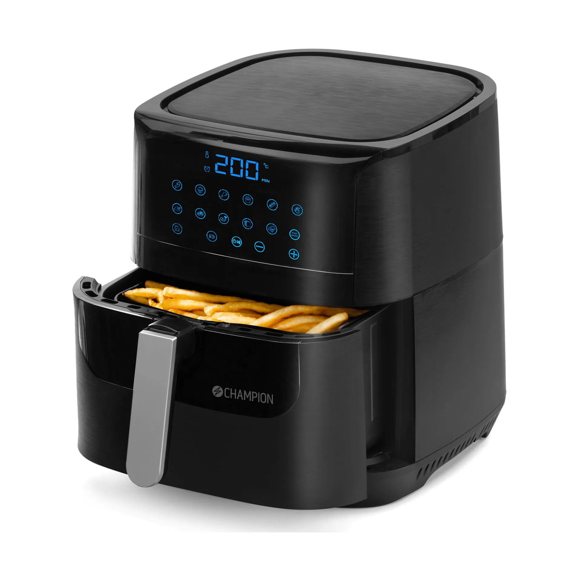 Champion Ceramic airfryer XL, Svart, 5,5 L Champion